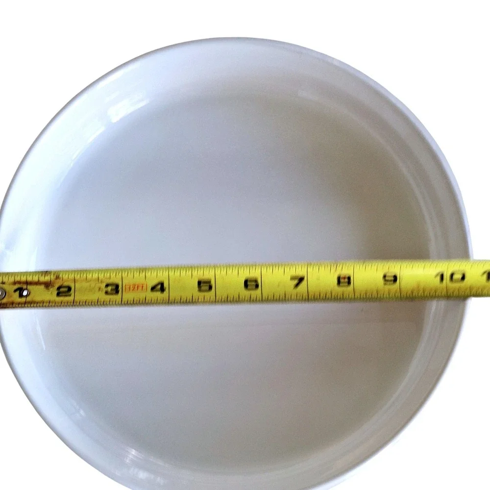 Corning Ware French White 10 Inch Round Quiche Tart Baking Dish F-3-B USA